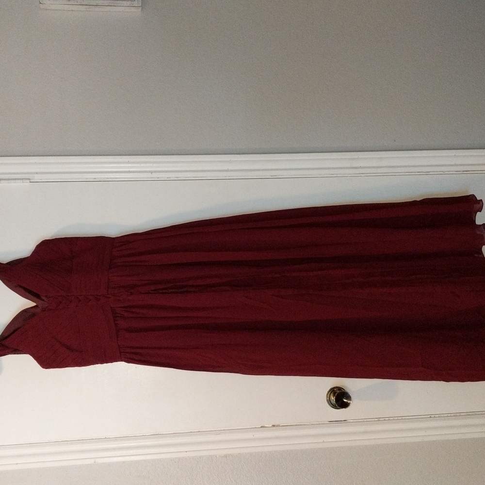 Size 16 Burgundy Bridesmaid dress.